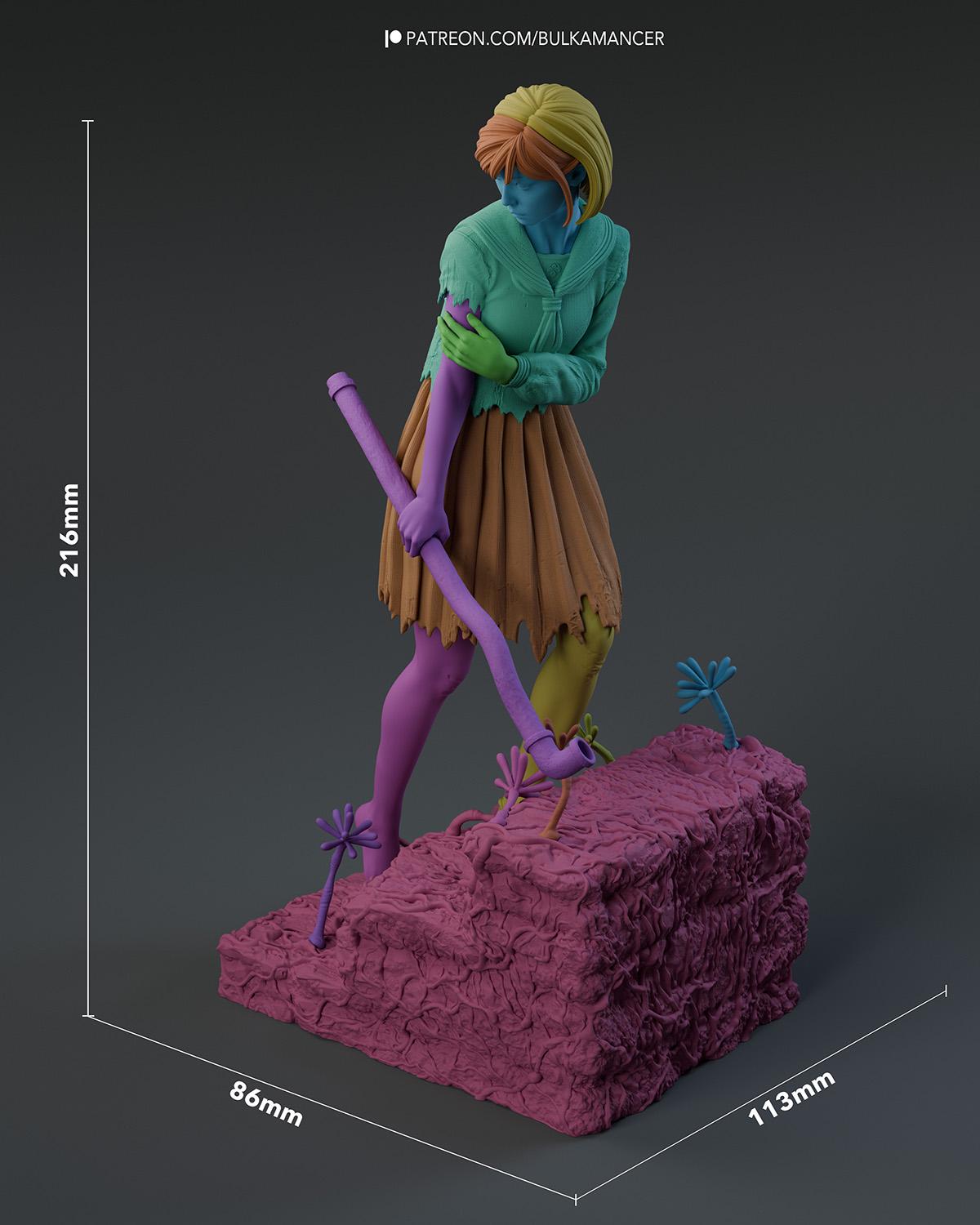 Gaming Action Figurine – Handpainted Resin Figure or DIY Model Kit, inspired by Silent Hill f Hinako Shimizu