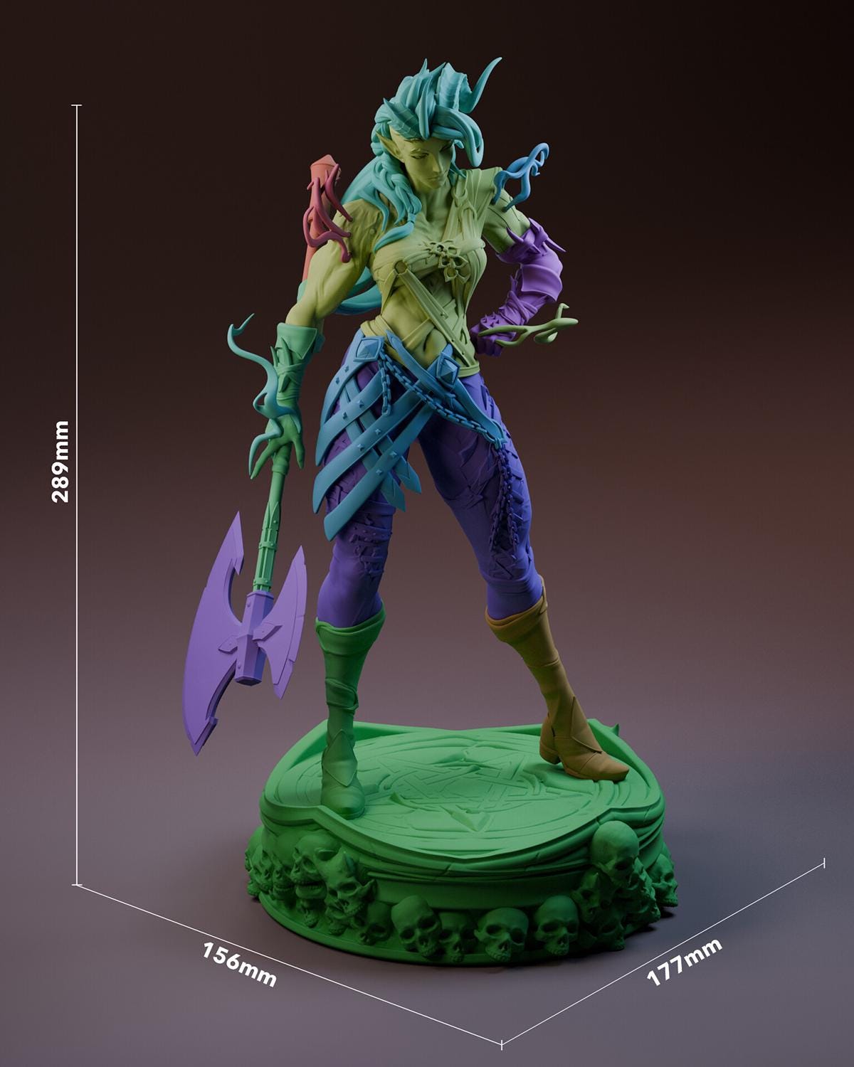 Gaming Action Figurine – Handpainted Resin Figure or DIY Model Kit, inspired by Baldur's Gate 3