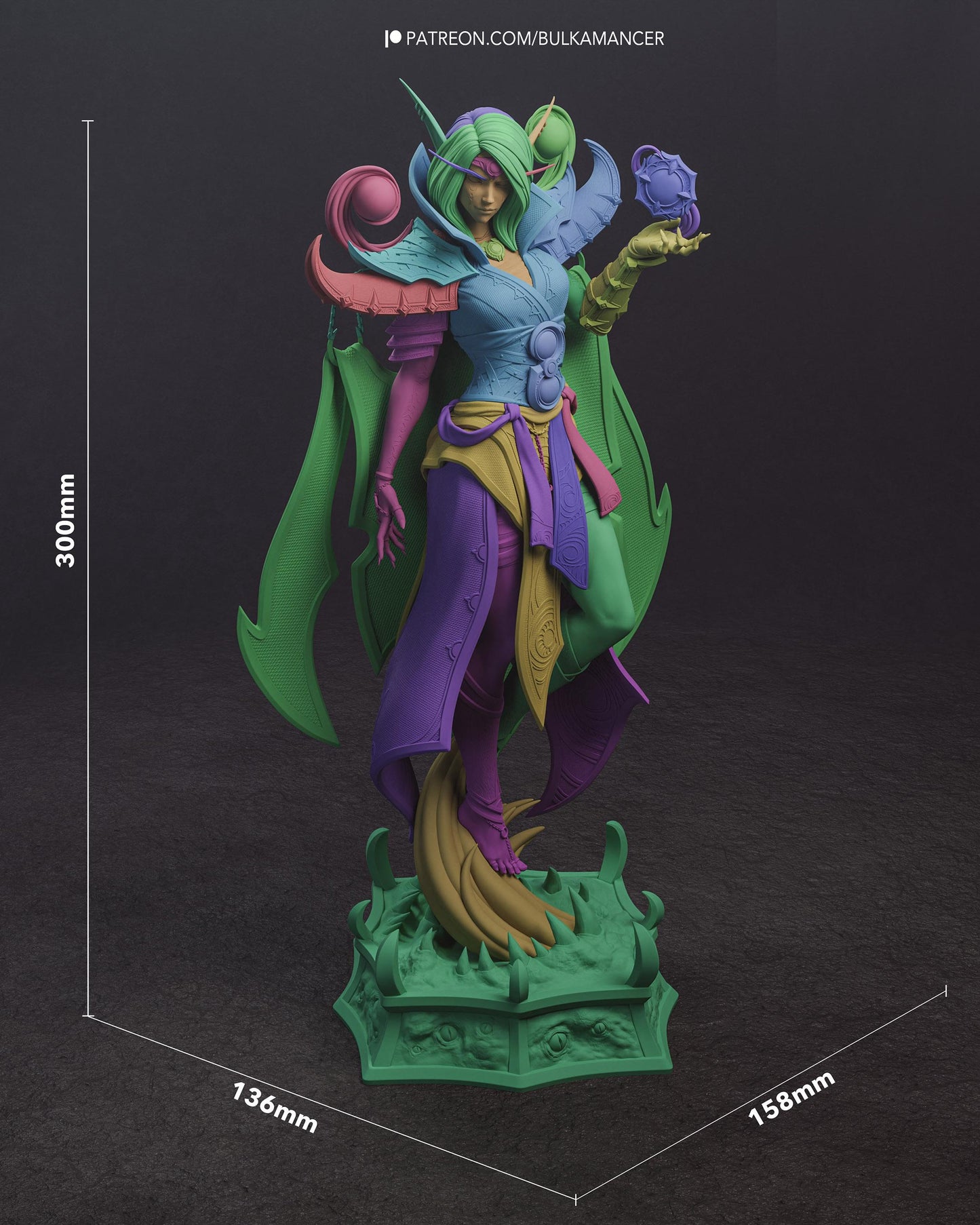 Gaming Action Figurine – Handpainted Resin Figure or DIY Model Kit, World of Warcraft Xal'atath