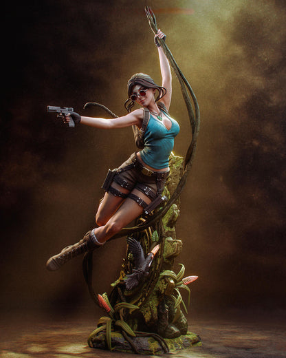 Treasure Hunteress - Painted & DIY | Resin 3D | FAN ART | Garage Kit