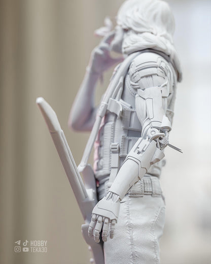 Cyber Rebel Guitarist — Painted & DIY | Resin 3D | FAN ART | Garage Kit