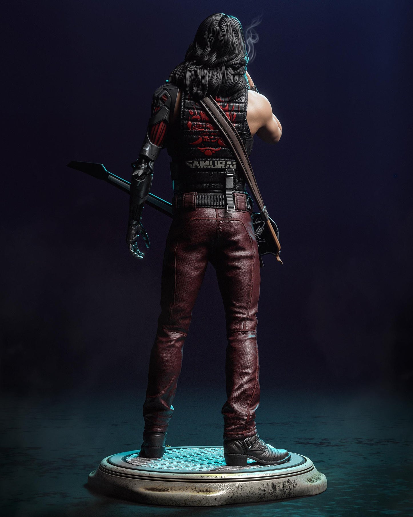 Cyber Rebel Guitarist — Painted & DIY | Resin 3D | FAN ART | Garage Kit