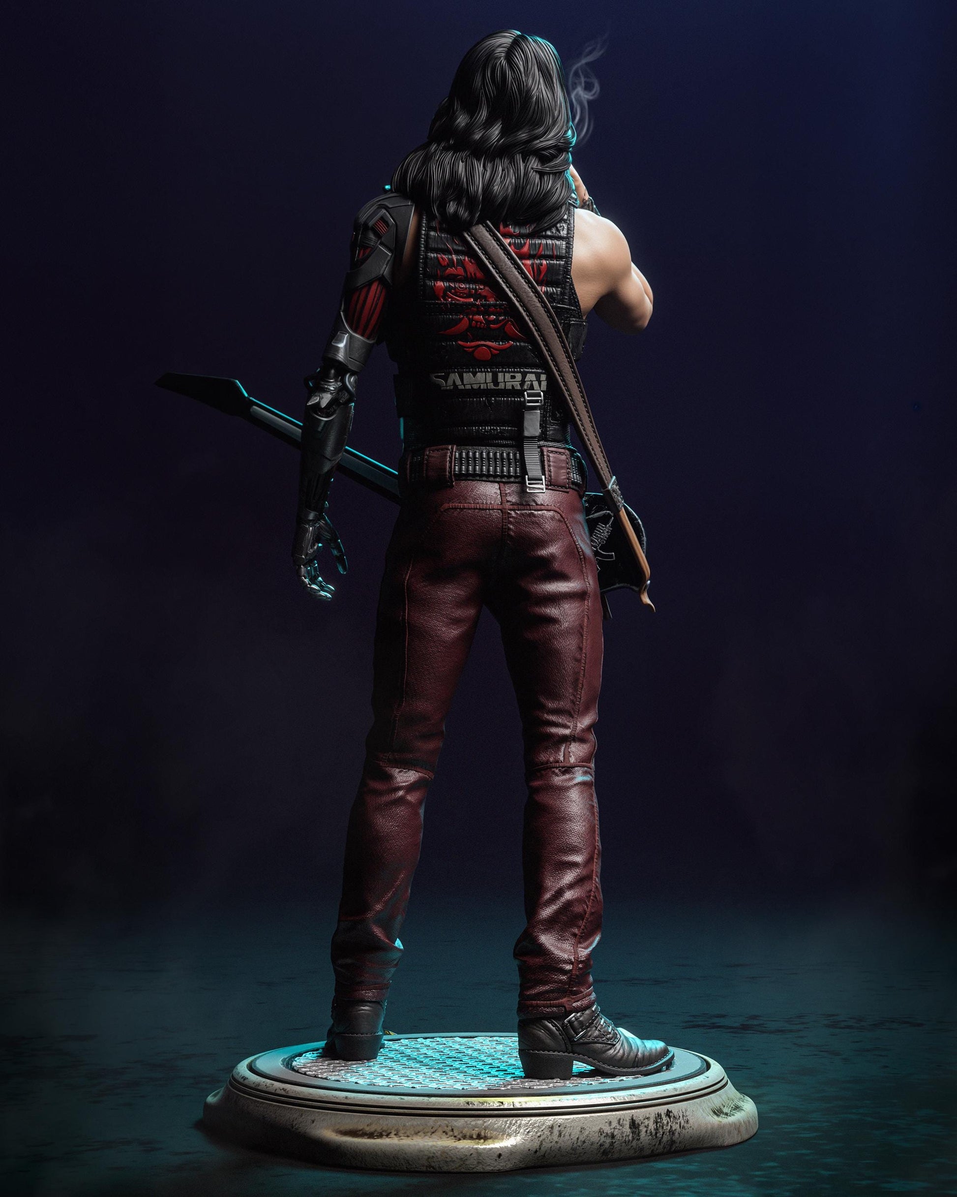 Cyber Rebel Guitarist — Painted & DIY | Resin 3D | FAN ART | Garage Kit