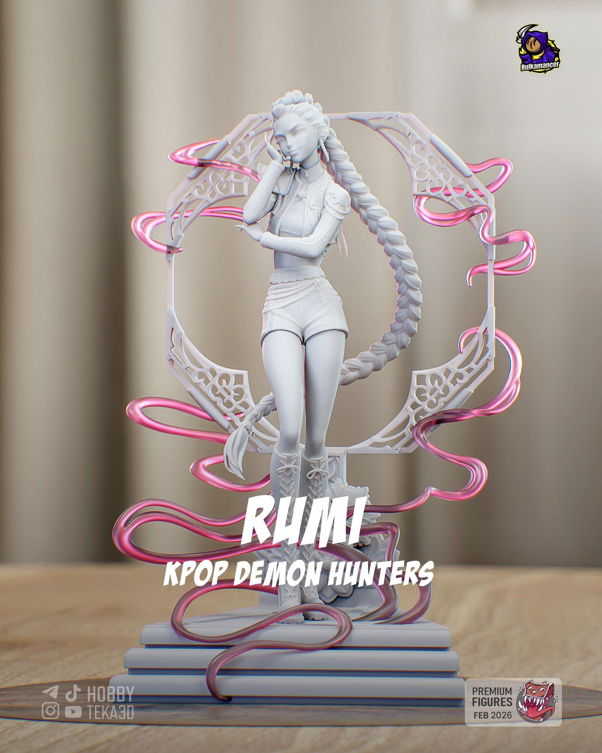 Golden Vocalist — Painted & DIY | Resin 3D | FAN ART | Garage Kit