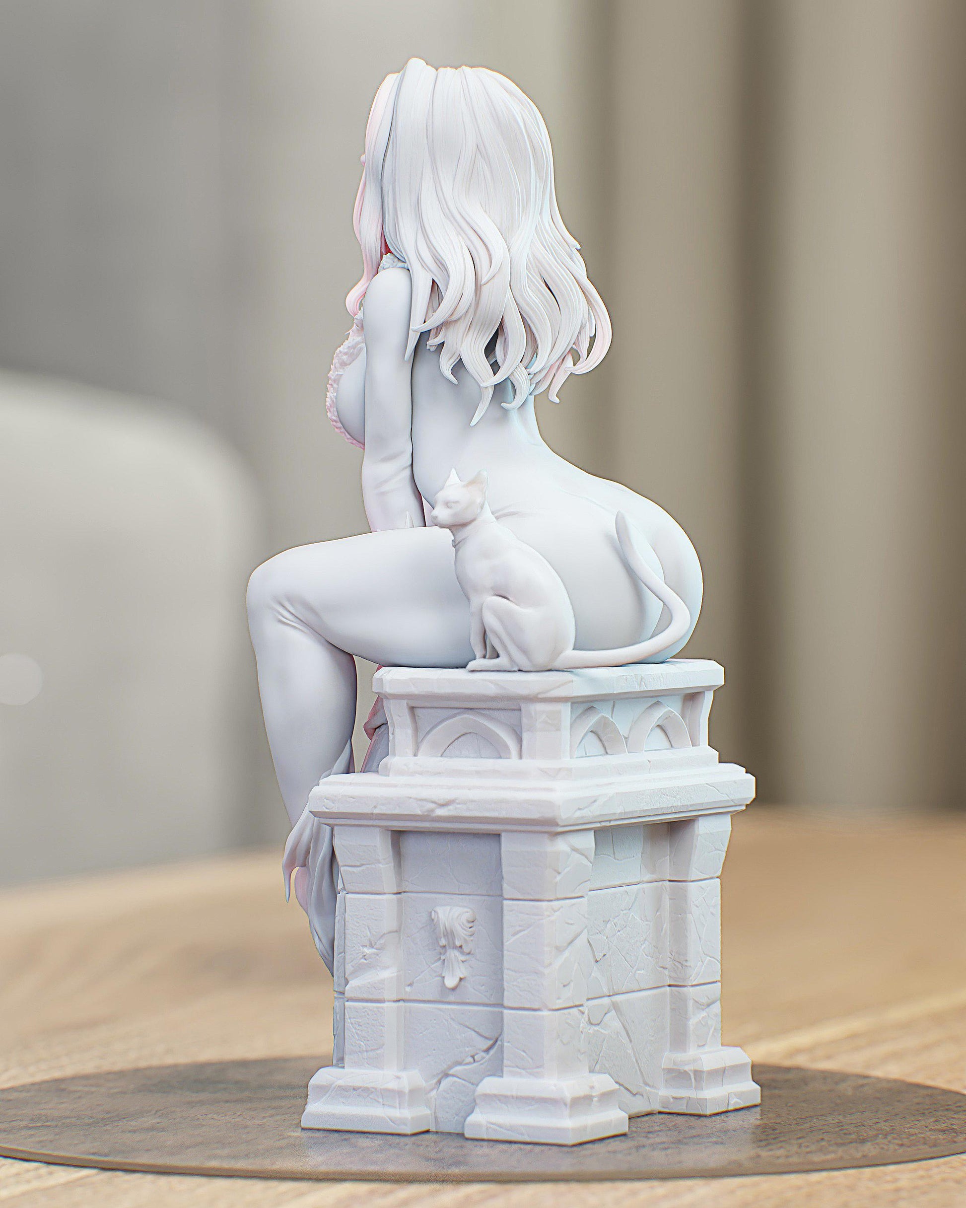 Cat Black — Painted & DIY | Resin 3D | FAN ART | Garage Kit