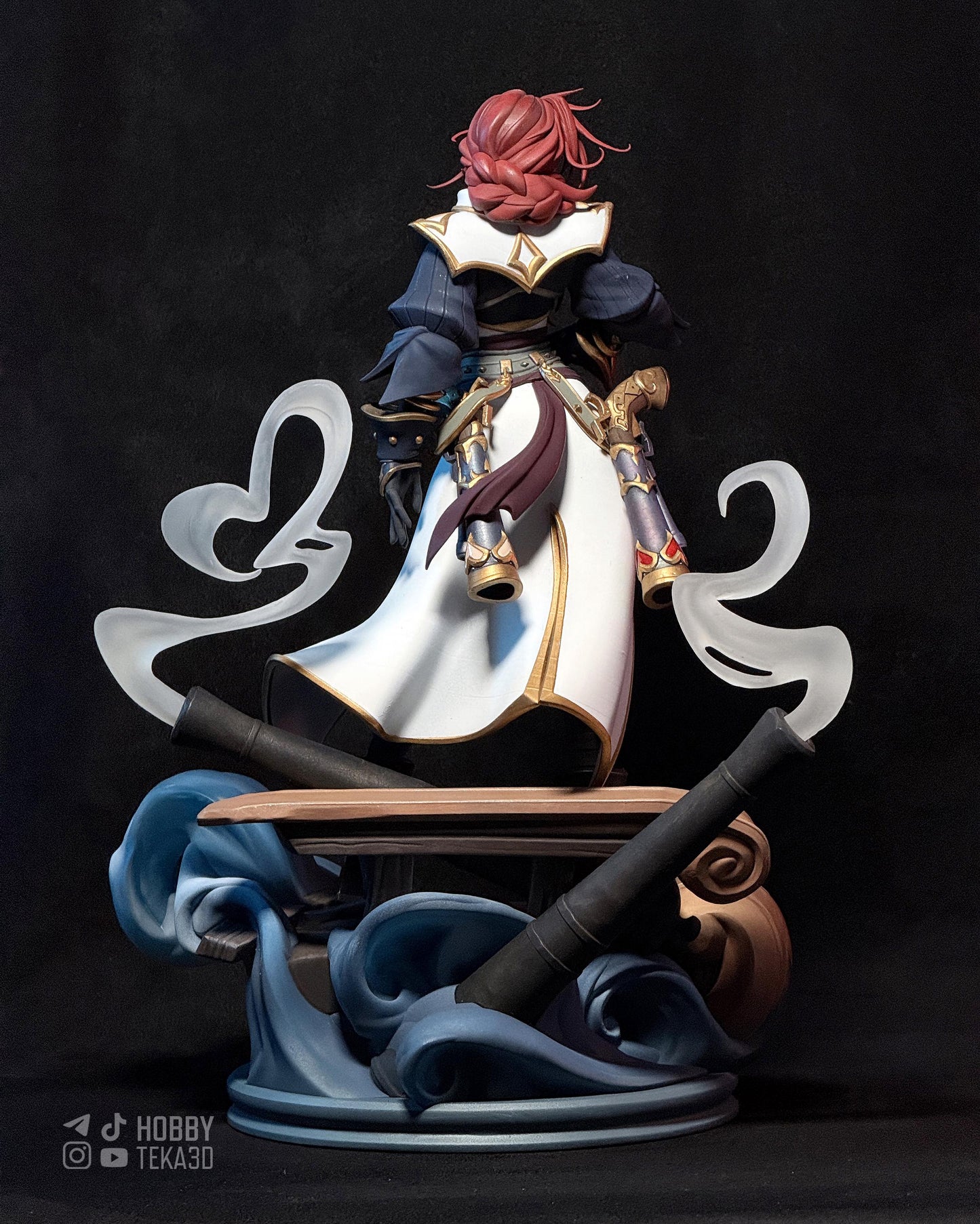 Gaming Action Figurine – Handpainted Resin Figure or DIY Model Kit, inspired by League of Legends Miss Fortune