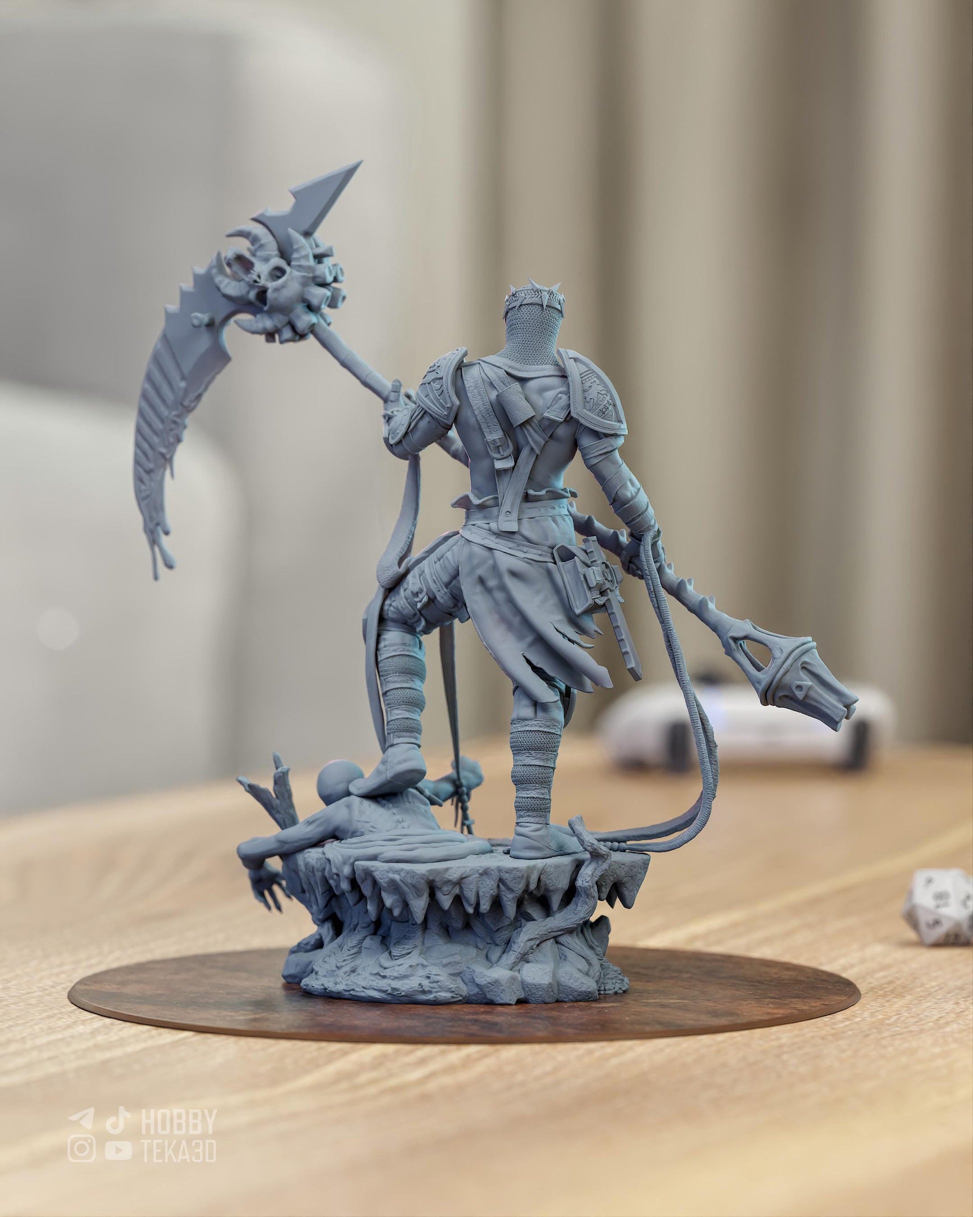3D Printed Resin Figurine – Perfect Gift for Nerds & Gaming Fans - DIY Painting Projects