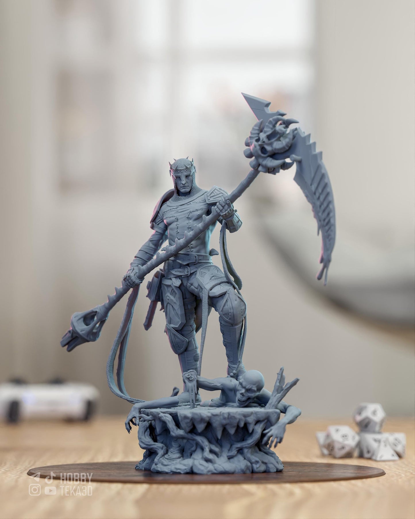 3D Printed Resin Figurine – Perfect Gift for Nerds & Gaming Fans - DIY Painting Projects