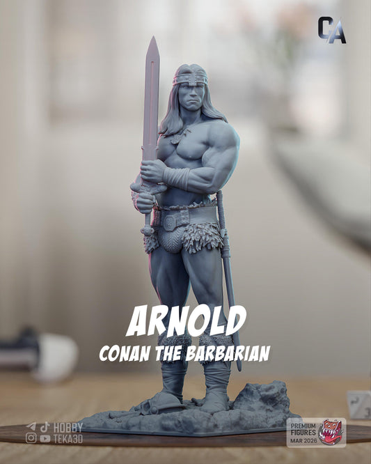 Barbarian Warrior — Painted & DIY | Resin 3D | FAN ART | Garage Kit