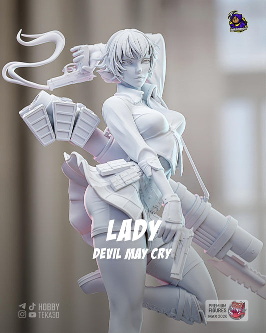 Gunslinger Lady — Painted & DIY | Resin 3D | FAN ART | Garage Kit