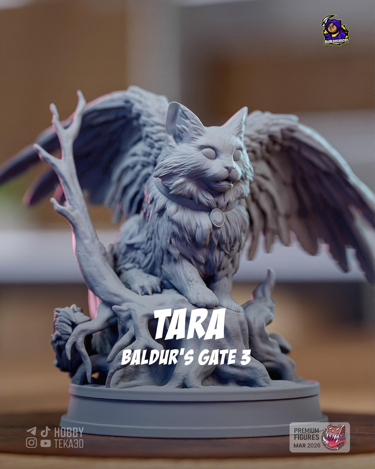 Gaming Action Figurine – Handpainted Resin Figure or DIY Model Kit, inspired by Baldur's Gate 3