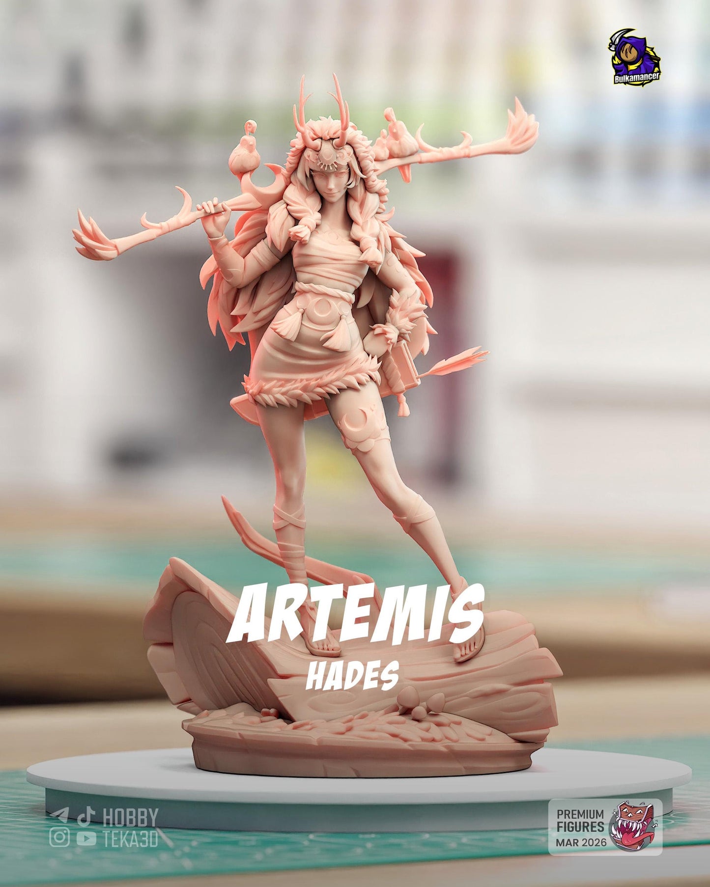 Artemis The Goddes — Painted & DIY | Resin 3D | FAN ART | Garage Kit