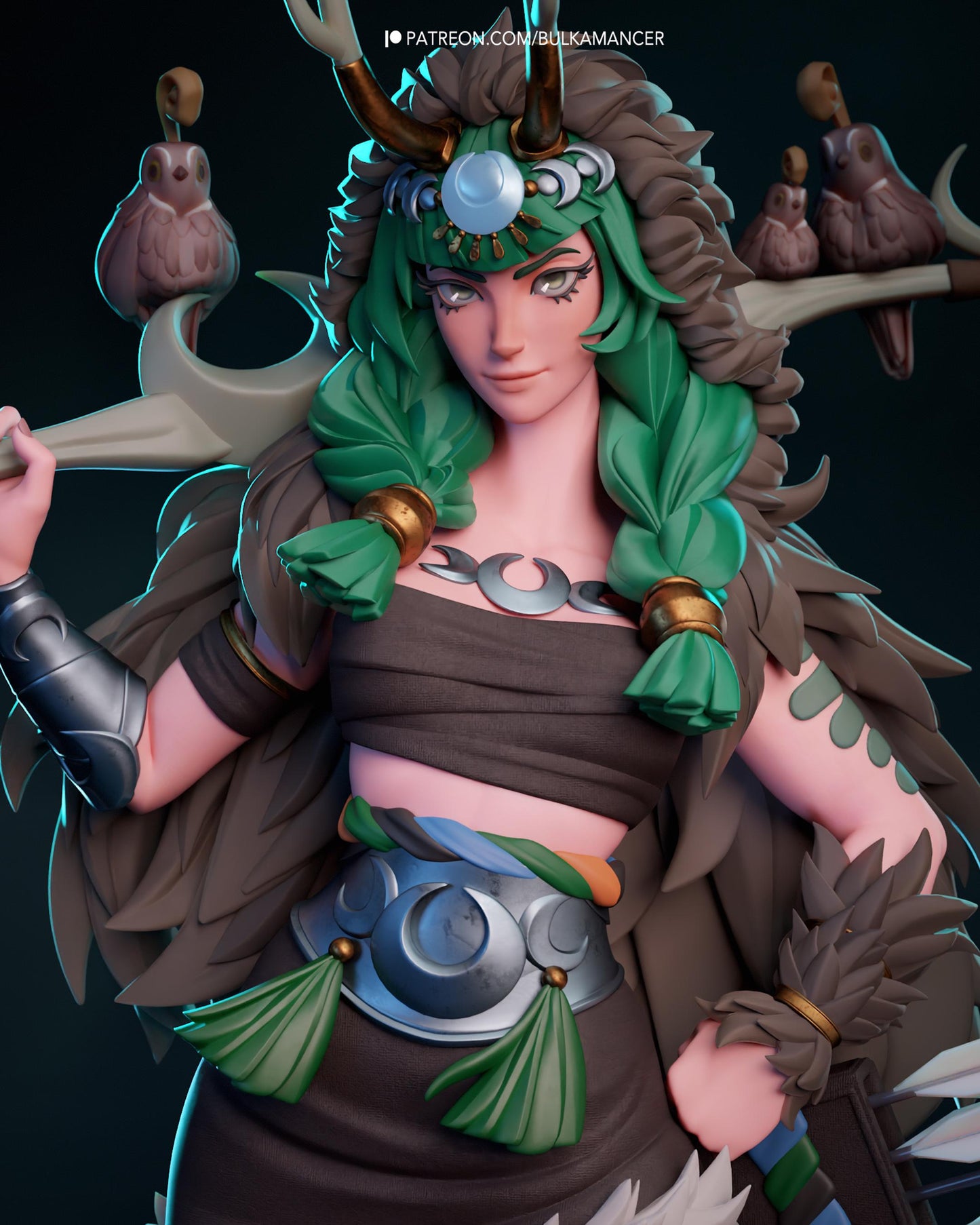 Artemis The Goddes — Painted & DIY | Resin 3D | FAN ART | Garage Kit