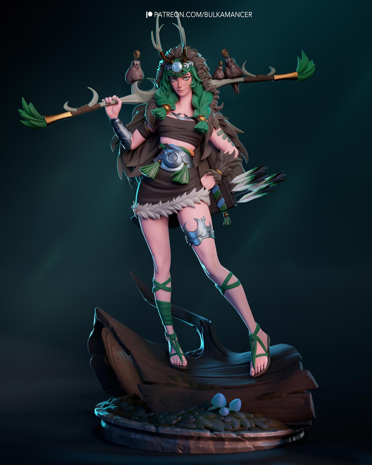 Artemis The Goddes — Painted & DIY | Resin 3D | FAN ART | Garage Kit