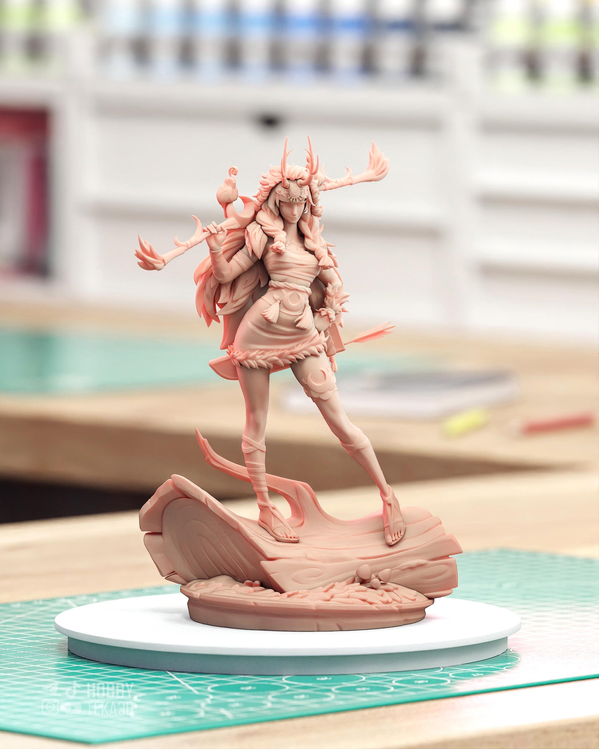 Artemis The Goddes — Painted & DIY | Resin 3D | FAN ART | Garage Kit