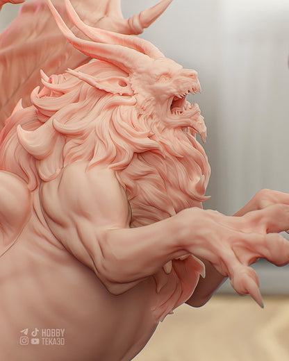 Ciri vs Manticore — Painted & DIY | Resin 3D | FAN ART | Garage Kit