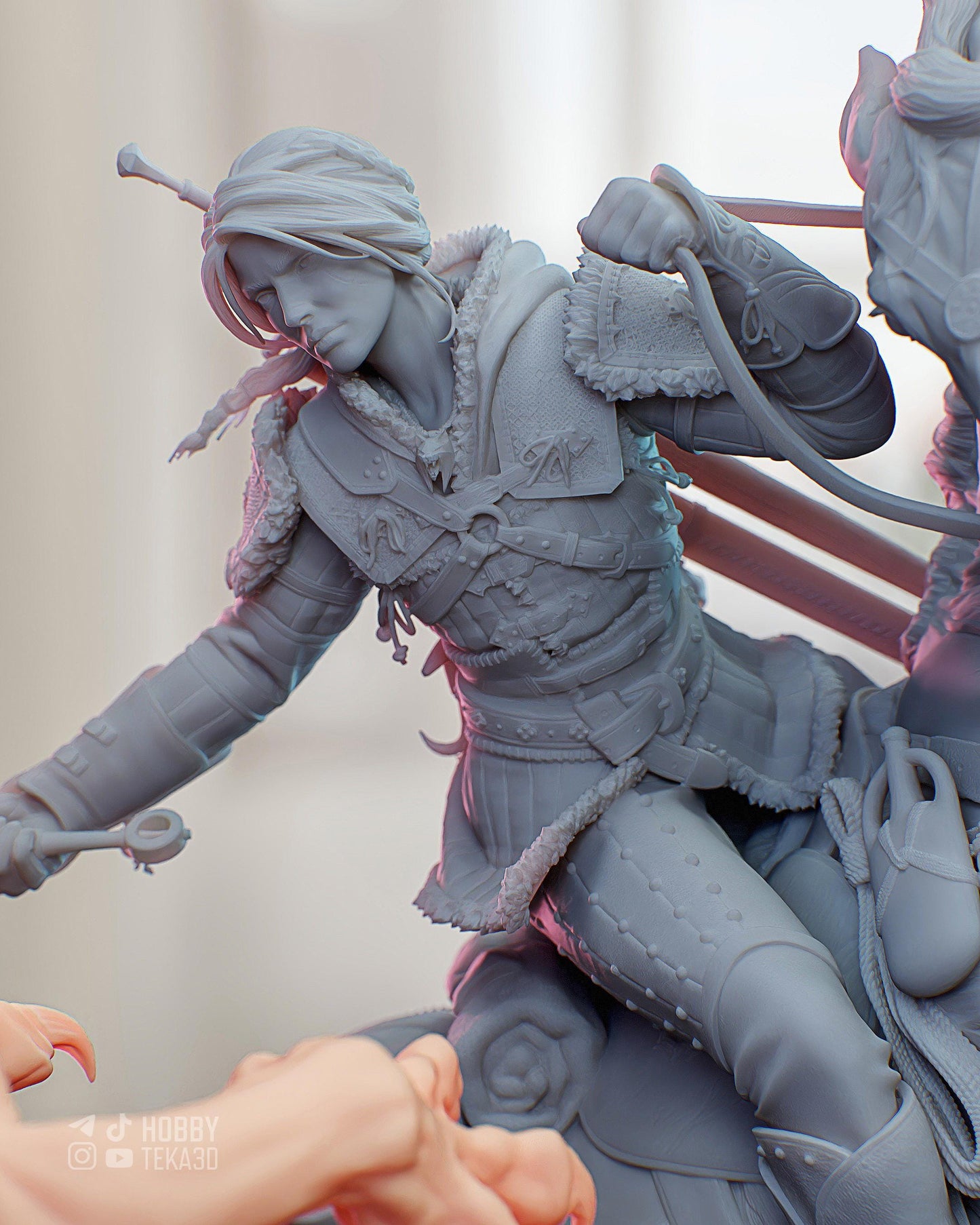 Ciri vs Manticore — Painted & DIY | Resin 3D | FAN ART | Garage Kit