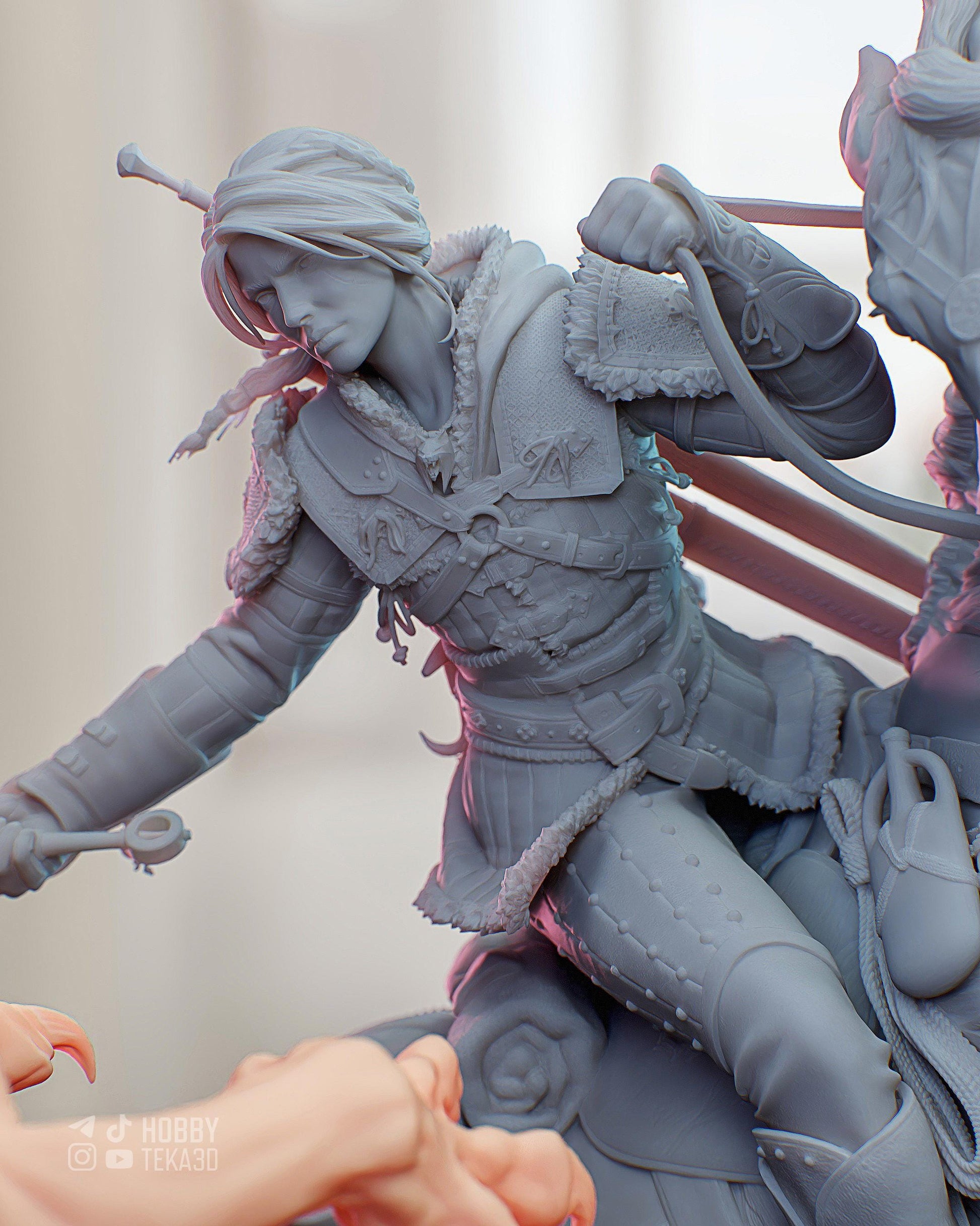 Ciri vs Manticore — Painted & DIY | Resin 3D | FAN ART | Garage Kit