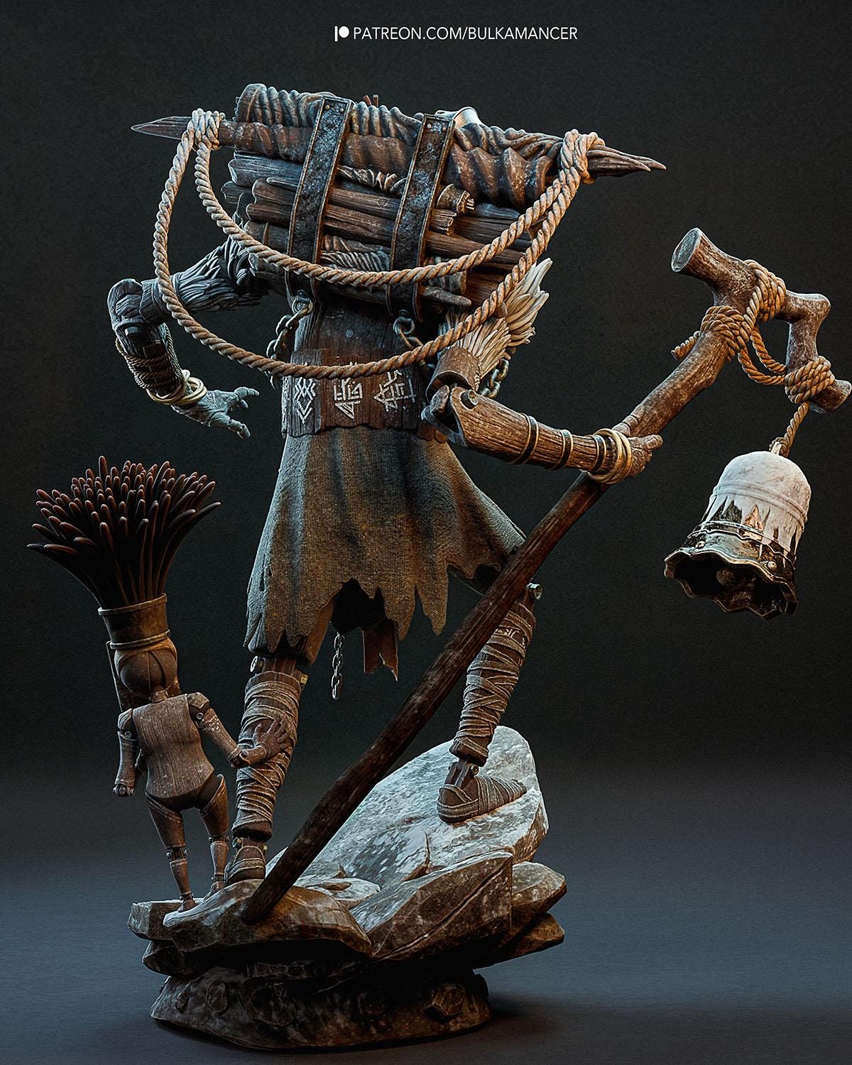 Gaming Action Figurine – Handpainted Resin Figure or DIY Model Kit, inspired by Clair Obscur: Expedition 33 Monoco
