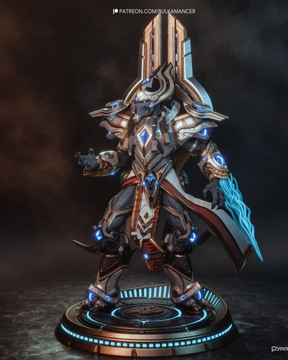 Gaming Action Figurine – Handpainted Resin Figure or DIY Model Kit, inspired by StarCraft Artanis