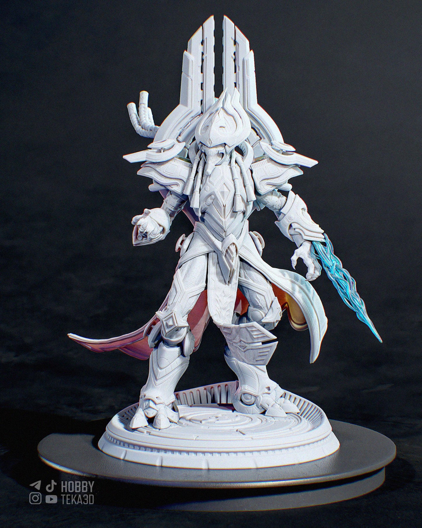 Gaming Action Figurine – Handpainted Resin Figure or DIY Model Kit, inspired by StarCraft Artanis