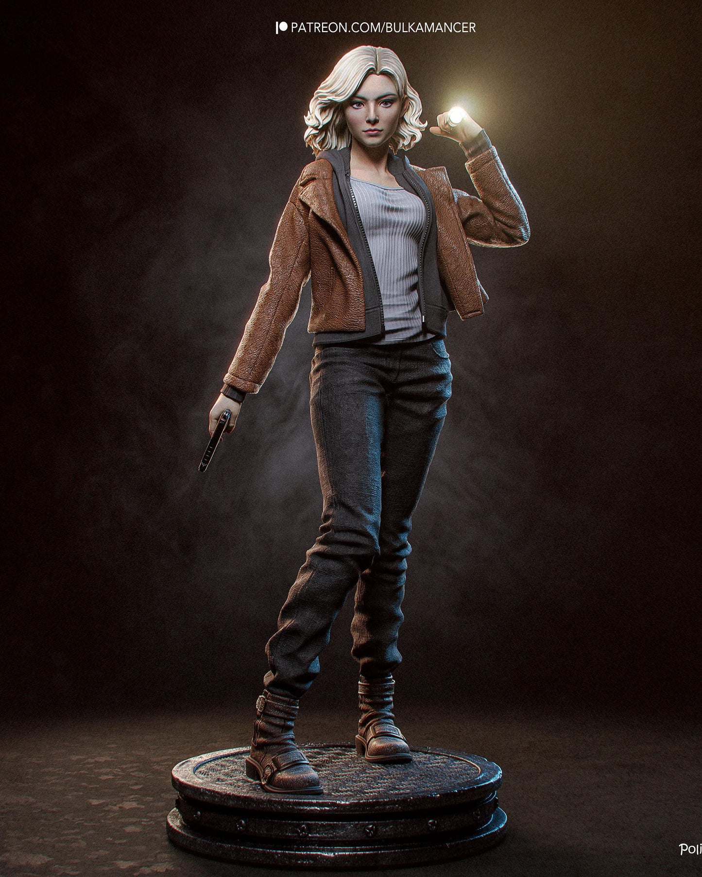 Gaming Action Figurine – Handpainted Resin Figure or DIY Model Kit, inspired by Resident Evil Grace Ashcroft