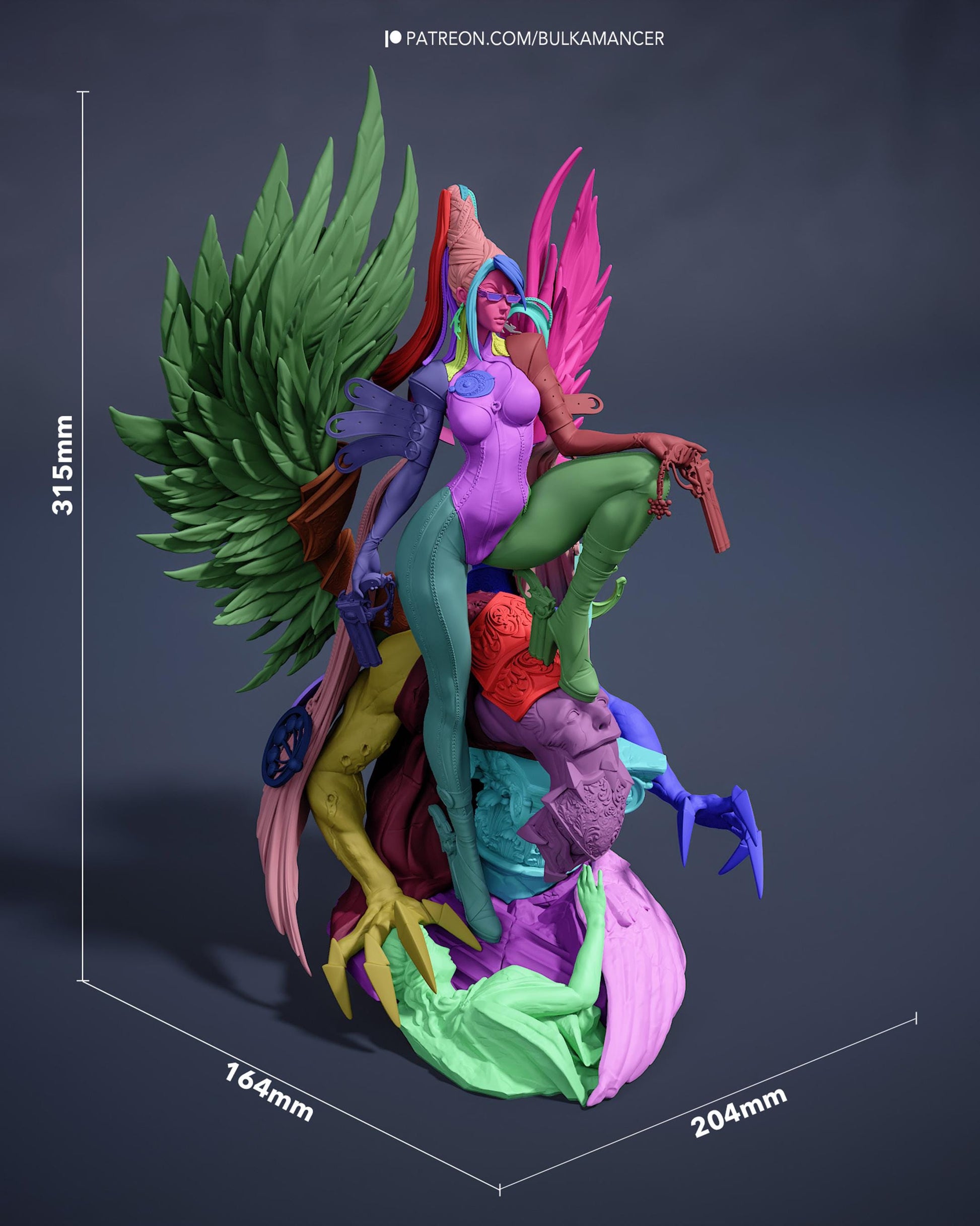 Umbra Witch — Painted & DIY | Resin 3D | FAN ART | Garage Kit
