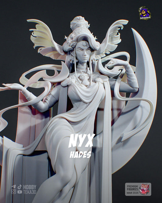 Gaming Action Figurine – Handpainted Resin Figure or DIY Model Kit, inspired by Hades Nyx