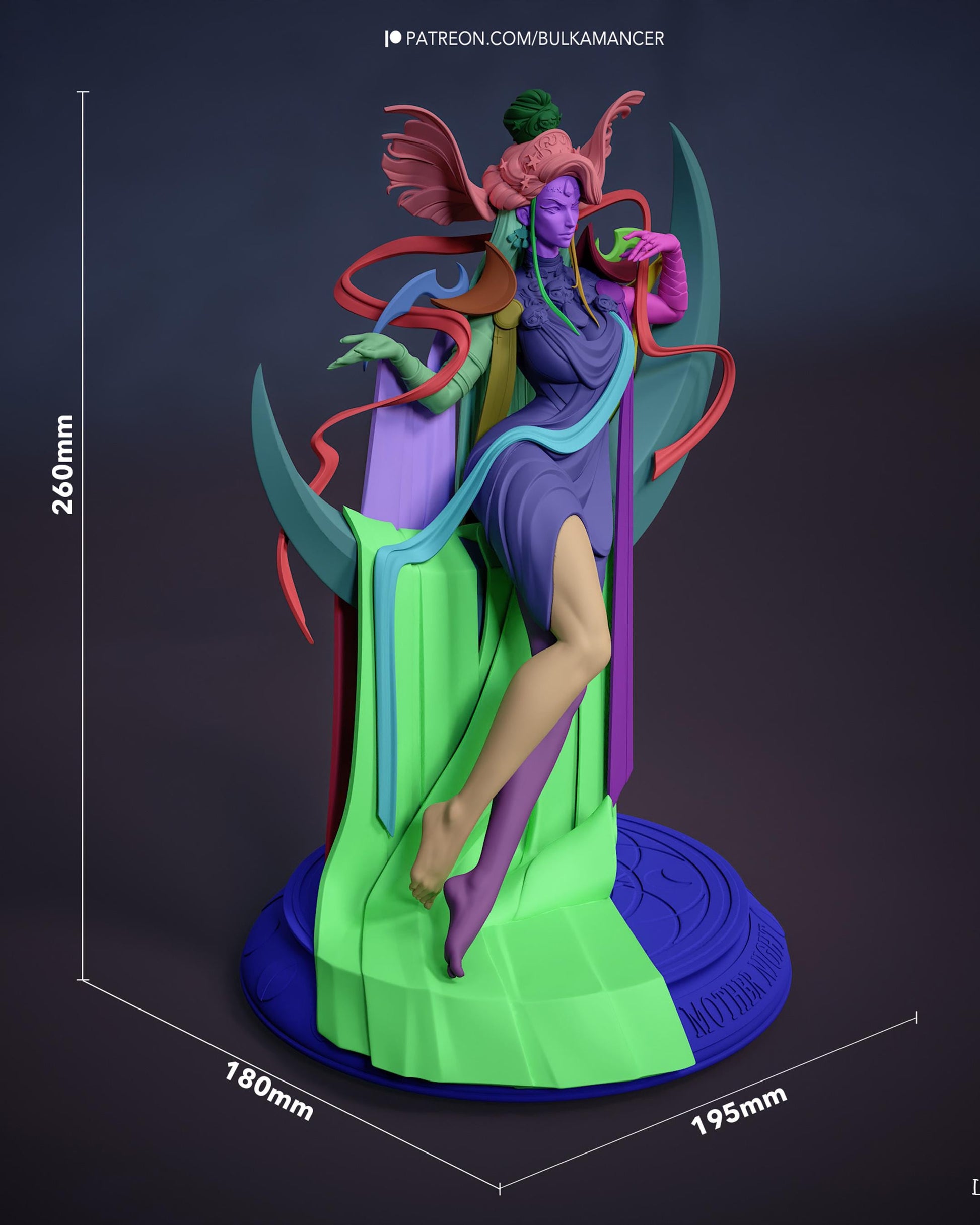 Gaming Action Figurine – Handpainted Resin Figure or DIY Model Kit, inspired by Hades Nyx