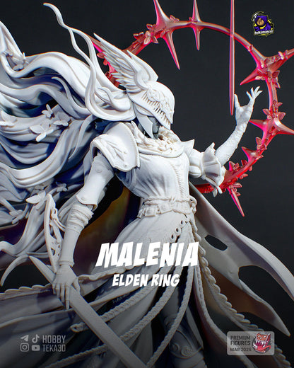 Gaming Action Figurine – Handpainted Resin Figure or DIY Model Kit, inspired by Elden Ring Malenia