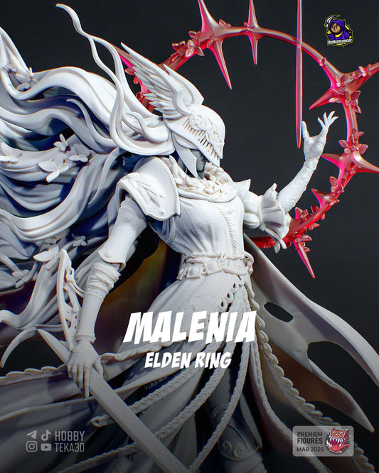 Gaming Action Figurine – Handpainted Resin Figure or DIY Model Kit, inspired by Elden Ring Malenia