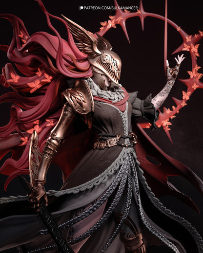 Gaming Action Figurine – Handpainted Resin Figure or DIY Model Kit, inspired by Elden Ring Malenia