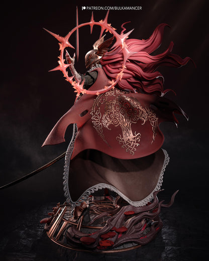 Gaming Action Figurine – Handpainted Resin Figure or DIY Model Kit, inspired by Elden Ring Malenia