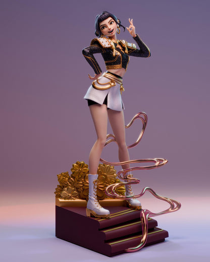 Golden Rapper — Painted & DIY | Resin 3D | FAN ART | Garage Kit