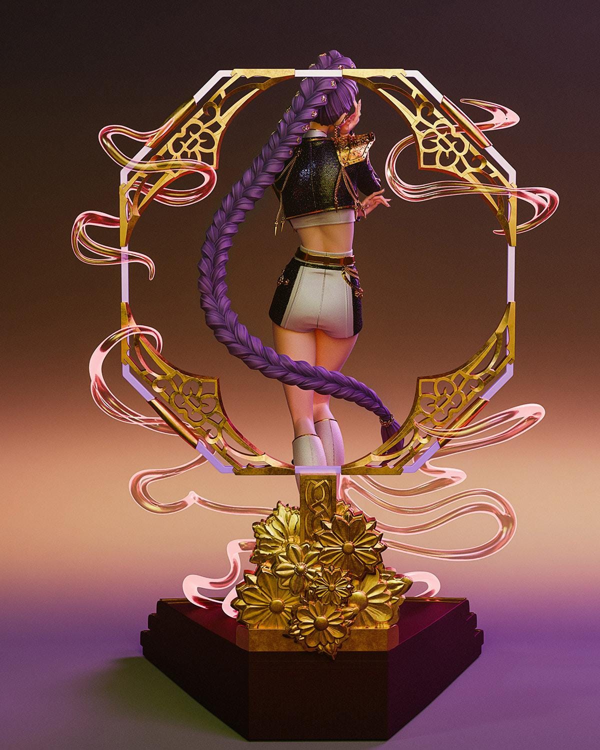 Golden Vocalist — Painted & DIY | Resin 3D | FAN ART | Garage Kit