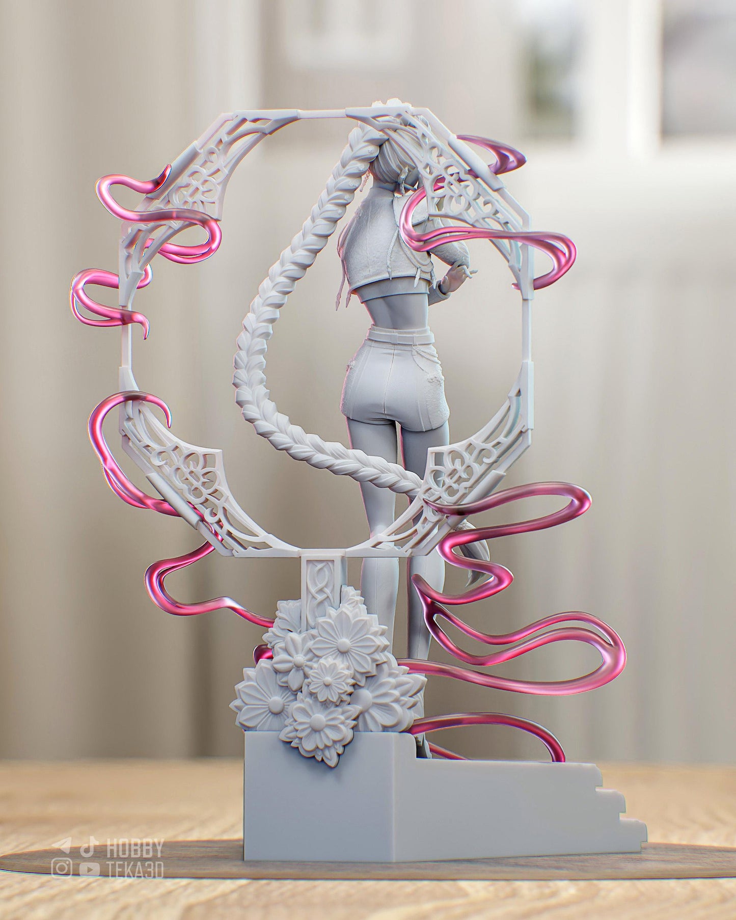 Golden Vocalist — Painted & DIY | Resin 3D | FAN ART | Garage Kit