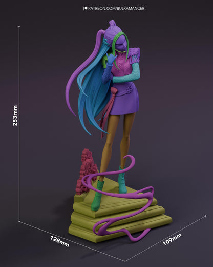 Golden Dancer — Painted & DIY | Resin 3D | FAN ART | Garage Kit