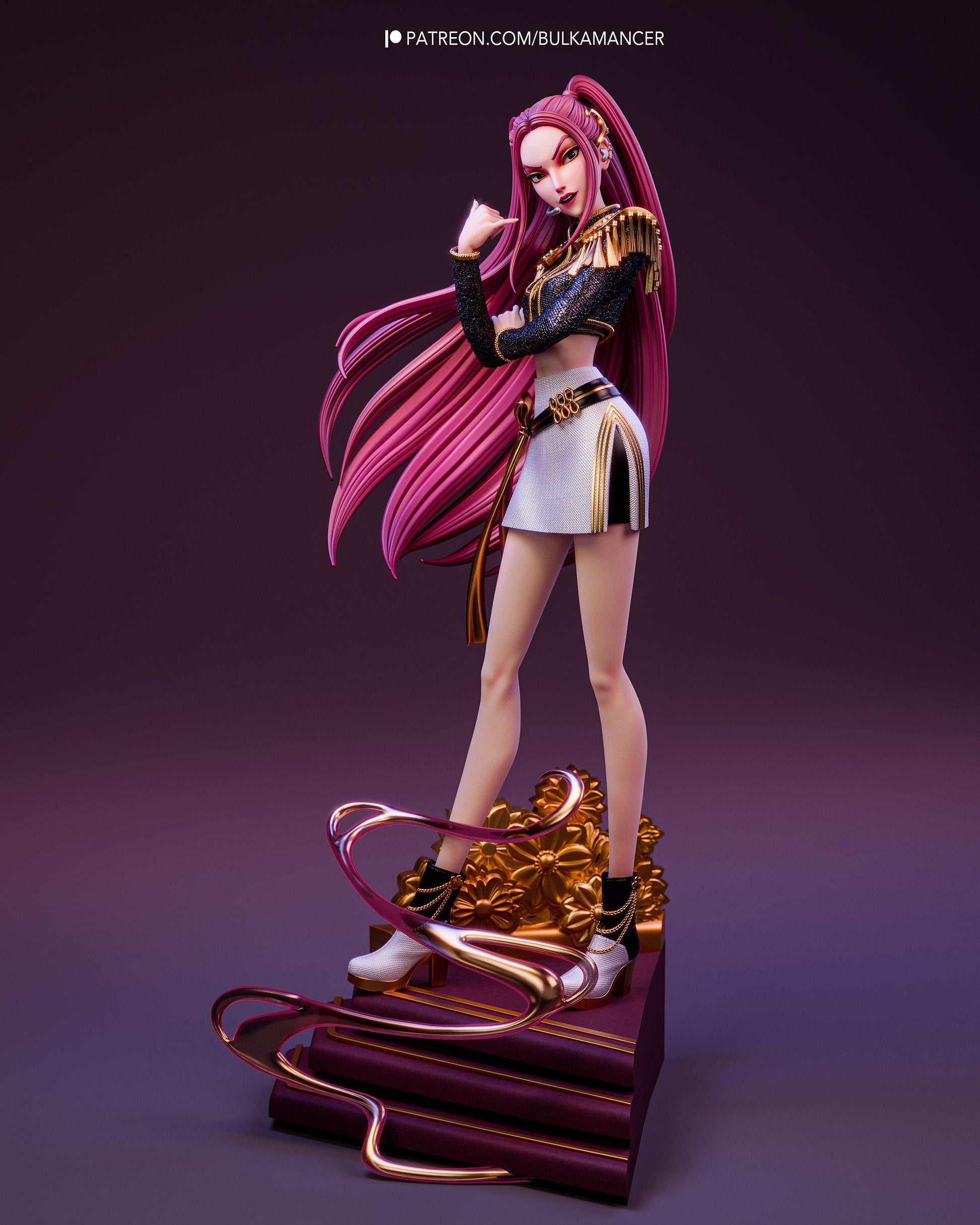 Golden Dancer — Painted & DIY | Resin 3D | FAN ART | Garage Kit