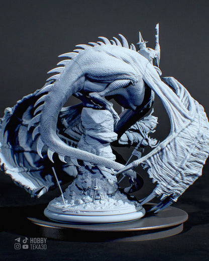 Movie Action Figurine – Handpainted Resin Figure or DIY Model Kit, inspired by The Lord of the Rings Witch-King of Angmar