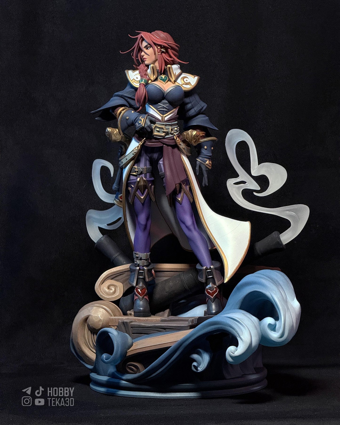 Gaming Action Figurine – Handpainted Resin Figure or DIY Model Kit, inspired by League of Legends Miss Fortune