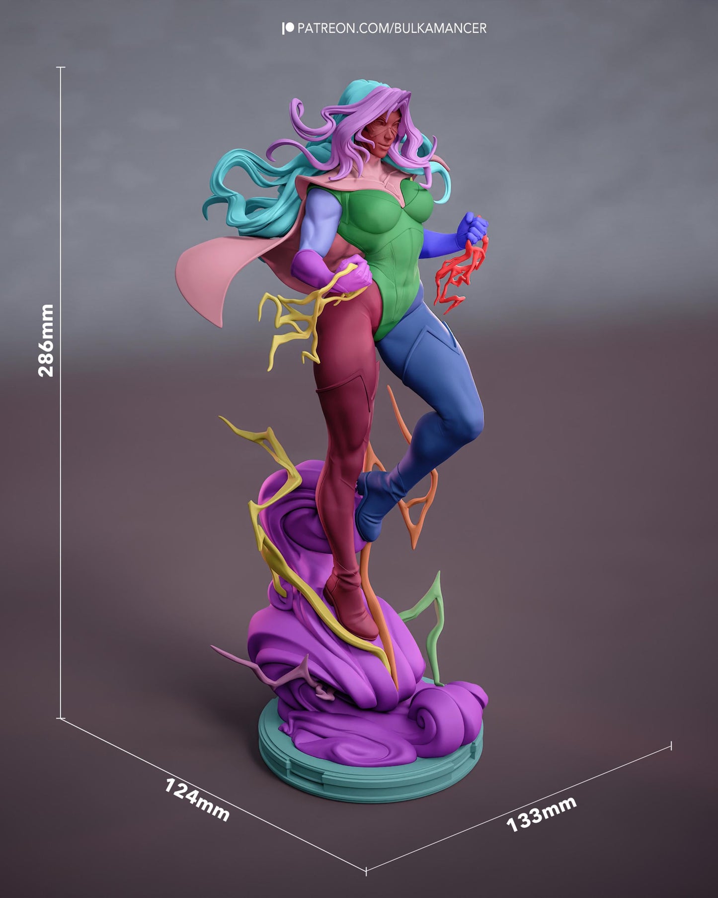 Gaming Action Figurine – Handpainted Resin Figure or DIY Model Kit, inspired by Dispatch Blonde Blazer