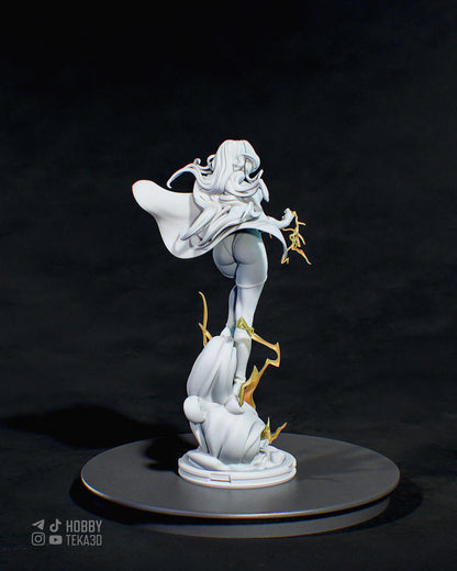 Gaming Action Figurine – Handpainted Resin Figure or DIY Model Kit, inspired by Dispatch Blonde Blazer
