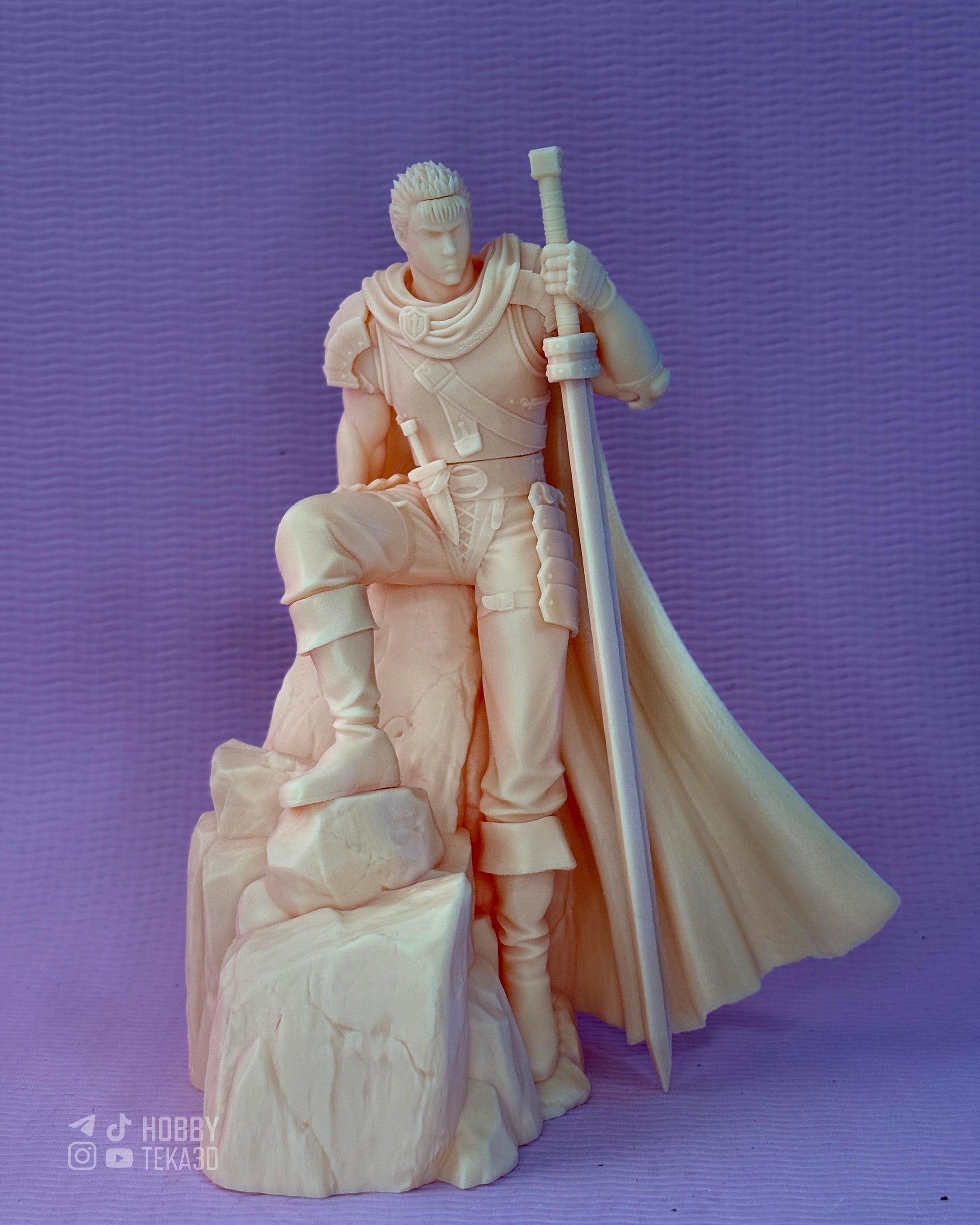 Berserk Knight — Painted & DIY | Resin 3D | FAN ART | Garage Kit