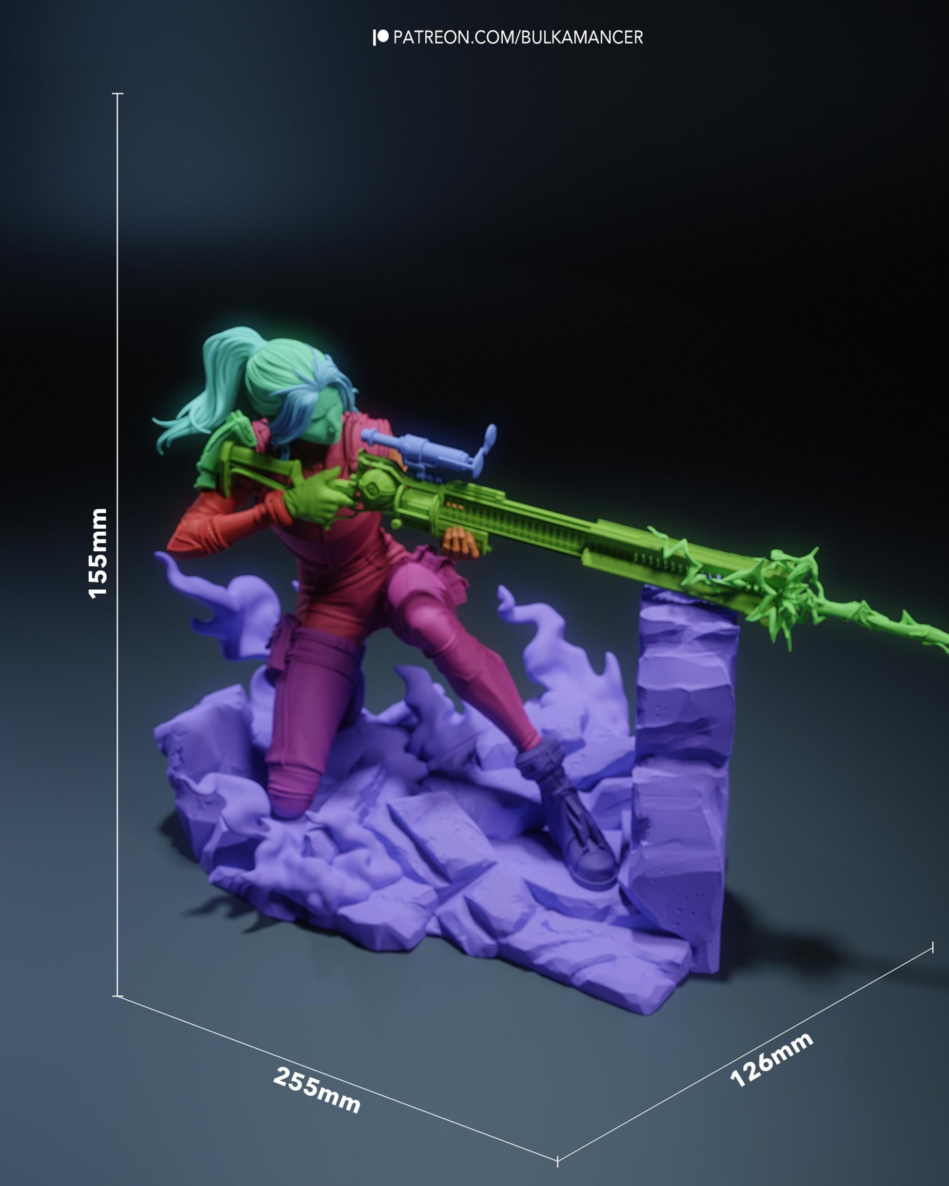 Arcane Sniper — Painted & DIY | Resin 3D | FAN ART | Garage Kit