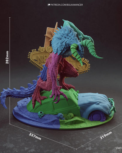 Gaming Action Figurine – Handpainted Resin Figure or DIY Model Kit, inspired by Fallout Deathclaw