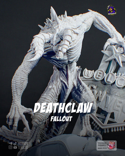 Gaming Action Figurine – Handpainted Resin Figure or DIY Model Kit, inspired by Fallout Deathclaw
