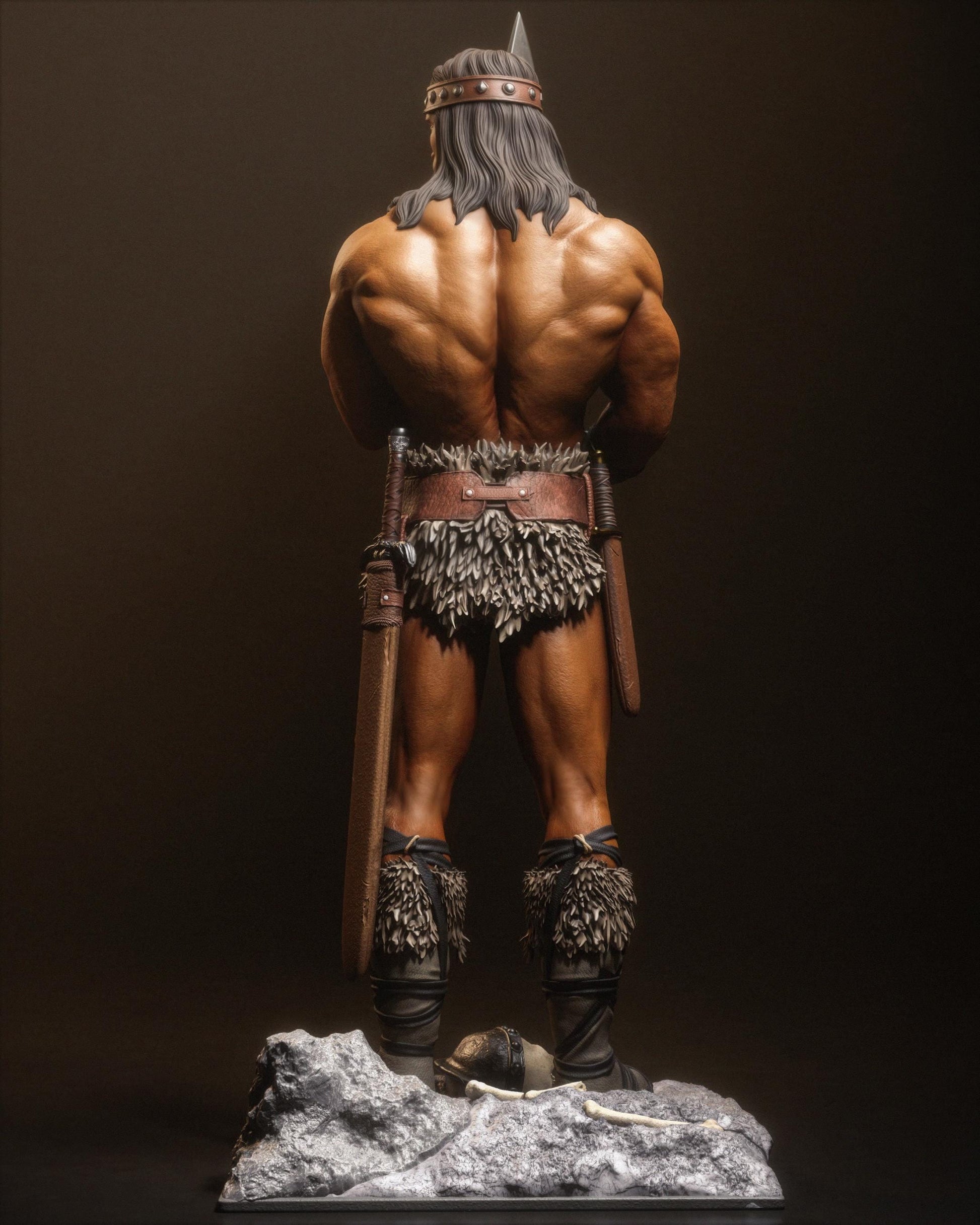Barbarian Warrior — Painted & DIY | Resin 3D | FAN ART | Garage Kit
