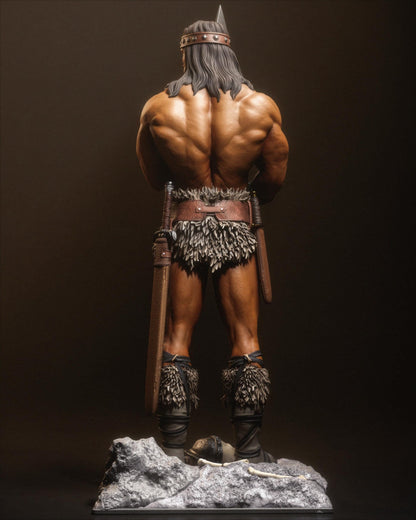 Barbarian Warrior — Painted & DIY | Resin 3D | FAN ART | Garage Kit