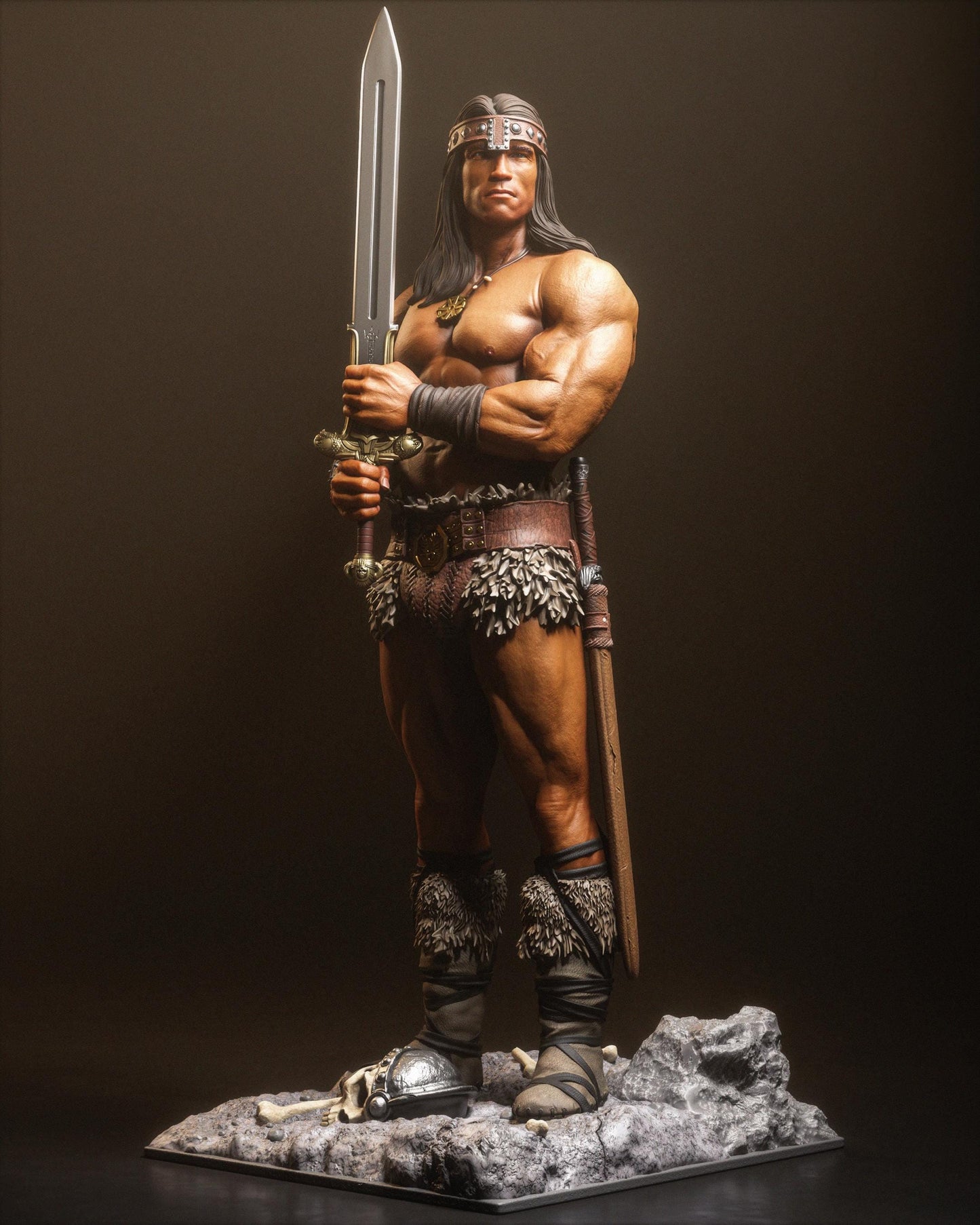 Barbarian Warrior — Painted & DIY | Resin 3D | FAN ART | Garage Kit