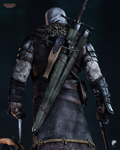 Gaming Action Figurine – Handpainted Resin Figure or DIY Model Kit, inspired by The Witcher Geralt of Rivia